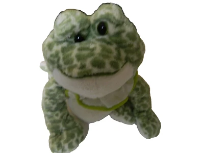 Ganz Webkins Spotted Frog HM142 Green White Plush Stuffed Animal ~ no code - Image 1 of 4
