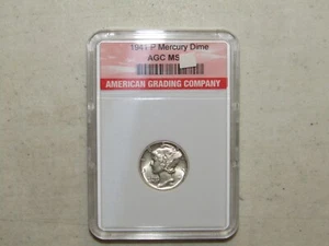 1941 P CH BU MS MERCURY DIME 1941P MINT ISSUE CHOICE BU SILVER - Picture 1 of 9