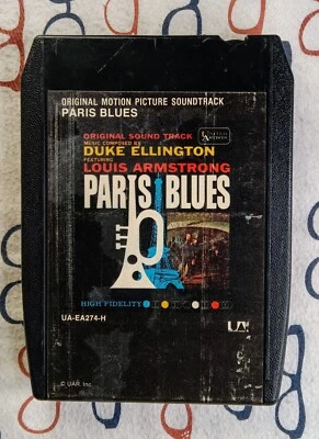 Duke Ellington Louis Armstrong Paris Blues Original Soundtrack 8-Track Album VG - Image 1 of 4