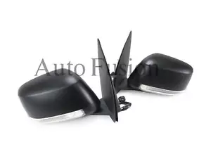 Door Mirror Pair Black +Led Blinker Electric For Nissan Pathfinder R51 2005-2013 - Picture 1 of 5