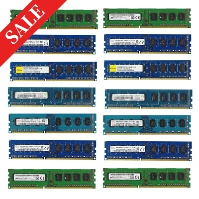 RAM PC DDR3 ARBEITSSPEICHER PC3-12800U 10600U 1333 1600 2Gb 4Gb 8Gb 16Gb 32Gb - Bild 1 von 2