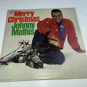 Merry Christmas Johnny Mathis Lp Percy Faith And Orchestra Mono Holiday - Picture 1 of 6