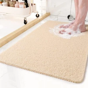 NonSlip Bathtub Mat 17x 30 Inch Shower Mats for Bath Tub PVC Loofah Bathr - Picture 1 of 6