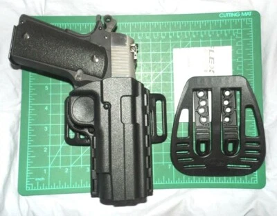 Uncle Mike's 74111 RH IRT Paddle & Belt Holster Colt 1911 Commander 4" - 4.5" - Image 1 of 4