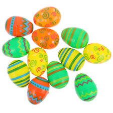  12 Pcs Easter Eggs Plastic Child Adornment Candy for Kids Playset