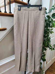Alfred Dunner Women's Gray Polyester Mid Rise Wide Legs Comfort Waist Pants 14P - Picture 1 of 12
