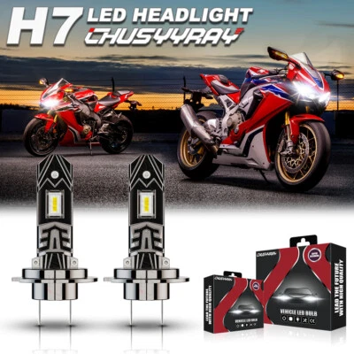 FOR 2002-2003 HONDA CBR954RR MOTORCYCLE HEADLIGHT LED BULB SUPER WHITE 6000K - Imagem 1 de 4