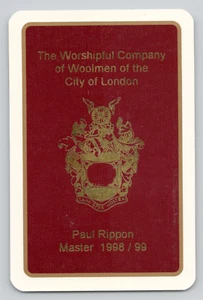 Tarjeta intercambiable Worshipful Company of Woolmen of the City Londres 1999 As de corazones - Imagen 1 de 2
