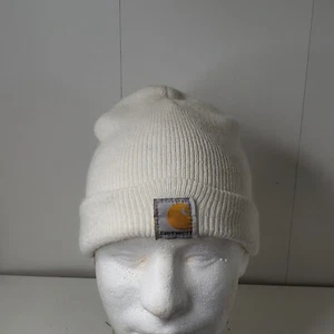 Carhartt Clásico Tejido Puños Gorro A18 Adulto Invierno Gorra Sombrero Talla Única Blanco Trabajo - Imagen 1 de 7