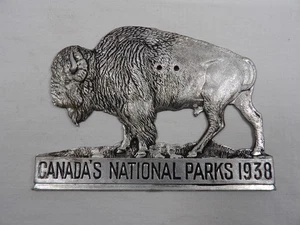 Canada National Parks 1938 Vehicle License Plate Pass - Picture 1 of 3
