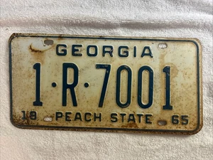 1965 Georgien Nummernschild - Bild 1 von 2