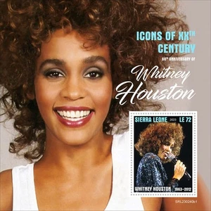 Sierra Leone - 2023 Singer Whitney Houston - Stamp Souvenir Sheet - SRL230240b1 - Picture 1 of 1