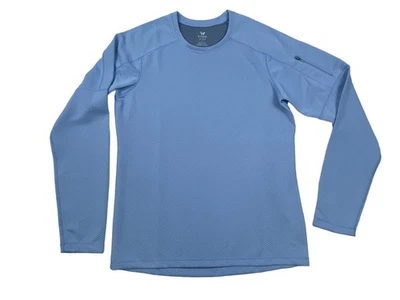 White Sierra Womens Long Sleeve Wicking Top Blue L New - Image 1 of 4