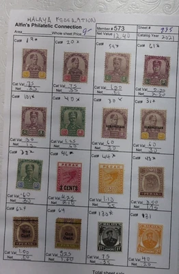 APC W5553 Malaya about $25 scv on circuit sheet MH - Image 1 of 4