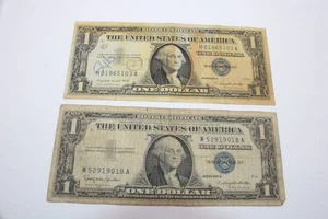 1957 TWO  $1 Two Dollar Bill Federal Reserve Series 1957 A , 1957 B Silver Cert. - Picture 1 of 2