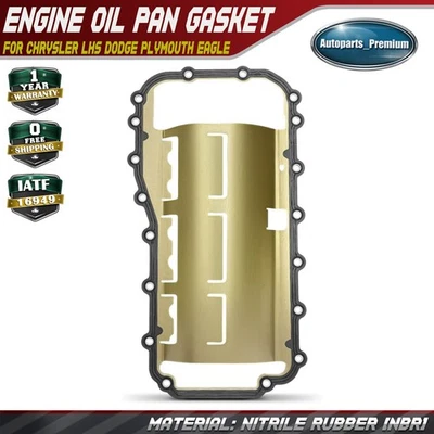 Engine Oil Pan Gasket Set for Chrysler New Yorker Intrepid Dodge Plymouth Eagle - Image 1 of 4
