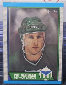 89-90 O-Pee-Chee Pat Verbeek 🚨🚨🚨 Hartford Whalers  - Picture 1 of 2