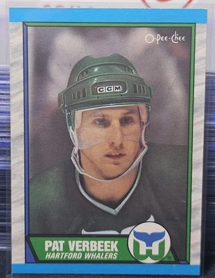 89-90 O-Pee-Chee Pat Verbeek 🚨🚨🚨 Hartford Whalers  - Image 1 of 2