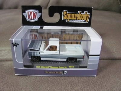 M2 Machines Walmart ONLY WMTS18 1975 Chevy Cheyenne 1:64 NEW Squarebody Synd - Image 1 of 4