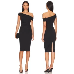 Katie May Flynn Midikleid drapiert eine Schulter Party formell Gala Gast XXS - Bild 1 von 13