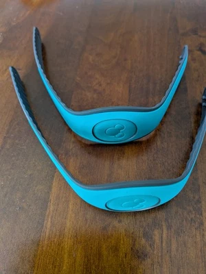 Two disney magic bands new and unlinked Magic Band, Blue/Teal/Turquoise - Image 1 of 3