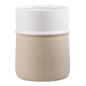 Bote Basura Redondo Decorativo Bano Cocina Oficina Beige Diseno Antideslizante - Imagen 1 de 12