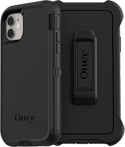 OtterBox Defender iPhone 11 Case, Shockproof Drop Proof Rugged - Black NoBox - Zdjęcie 1 z 4