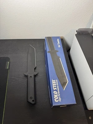 Caixa e bainha de faca de lâmina fixa modelo de produção inicial GI Tanto aço frio - 80PGT - Imagem 1 de 4