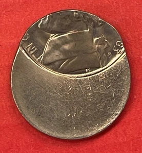 1983 P Jefferson Nickel Error, 60% Off Center, Uncirculated. - Picture 1 of 3