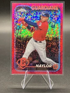 2024 Topps Chrome - Bo Naylor #158 Magenta Speckle Refractor 192/350 - Picture 1 of 2