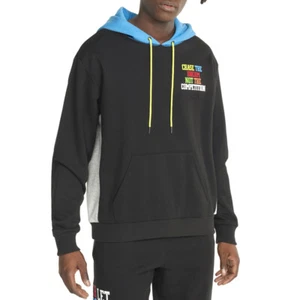 PUMA Playbook Pullover Hoodie Mens Black Casual Outerwear 534188-02 - Picture 1 of 4