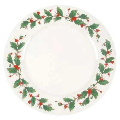 老式 Noel Christmas Holly 沙拉盘替换件  — 第 1/4 张图片