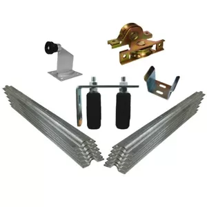 Complete Sliding Gate Hardware Kit for 5m Gate with 78mm Recess mounted wheels - Picture 1 of 7