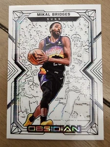 Mikal Bridges 2021-22 Obsidian #37 White Etch Pulsar - Picture 1 of 2