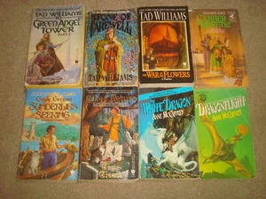 Fantasy Book LOT Tad Williams Gayle Greeno Anne McCaffrey Katherine Kurtz Dragon - Picture 1 of 12