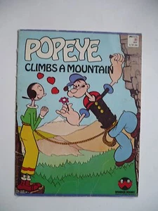 Vintage Paperback Wonder Book 1987 Popeye Climbs a Mountain by Charles Verral - Picture 1 of 1