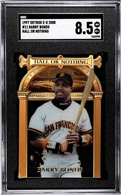 1997 SKYBOX EX 2000 Hall or Nothing Barry Bonds #11 SGC 8.5 NM+ SF GIANTS - Image 1 of 2