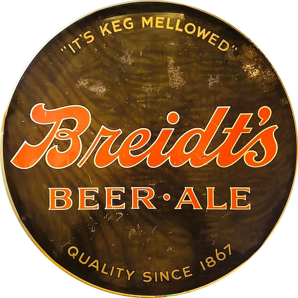 Vintage Breidt's Beer Reproduction Metal Sign FREE SHIPPING Bar Decor - Image 1 of 1