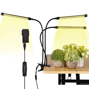 Interruptor de lámpara de abrazadera de espectro completo luces LED regulables para cultivo de plantas interiores de 30 W USB - Imagen 1 de 11