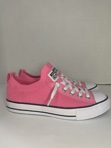 Converse CTAS Knit Pink/White Slip On Sneakers - Size 3 - Picture 1 of 9