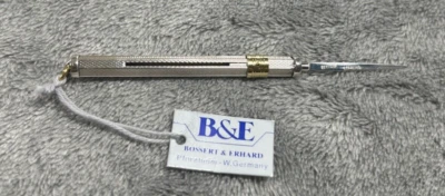 Palillo de dientes retráctil alemán vintage Bossert Erhard de plata esterlina nuevo con etiquetas Foto 1 de 4