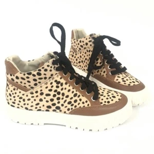 Dolce Vita Calf Hair 8/38.5Eur BARELY WORN Leopard Platform Sneaker $152 Shoe - Picture 1 of 12