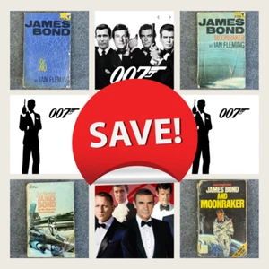 James Bond 007 Ian Fleming Action Adventure CHOOSE Your TITLES Save on Post❤ - Foto 1 di 18