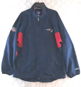 New England Jacket Mens Medium Blue Patriots Super Bowl XXXVIII Limited Reebok - Picture 1 of 8