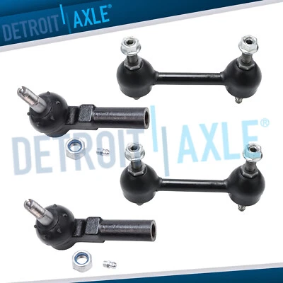 Front Outer Tierods + Rear Sway Bar Links for 1991-2002 Saturn SC SL SW Series - Image 1 of 4