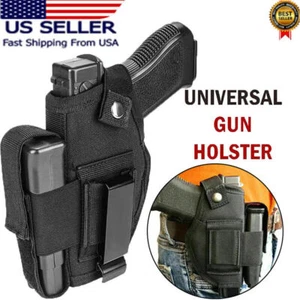Tactical IWB/OWB Gun Holster Concealed Carry R&L Hand with Single Mag Pouch - Picture 1 of 17
