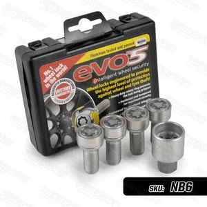 VW Audi Group Locking Wheel Bolts Evo MK5 Polo Scirocco Caddy M14 x 1.5mm 085/5 - Picture 1 of 7