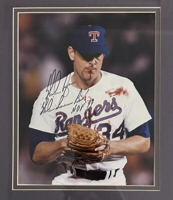 Nolan Ryan Signed 8x10 Photograph. “Nolan Knows Bo” “HOF 99” Inscriptions. JSA - Image 1 of 2