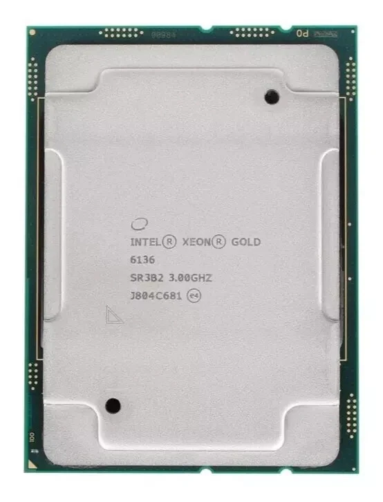 Intel Xeon Twelve-Core Gold 6136 3.00GHz LGA3647 Server CPU Processor SR3B2 - Image 1 of 1