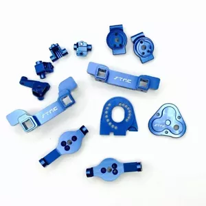 STRC Ultimate Aluminum Option Parts Package Traxxas TRX-4 Defender/Sport (Blue) - Picture 1 of 1